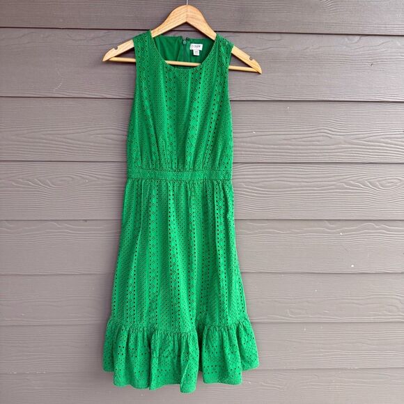 J Crew embroidered tiered midi dress - Picture 2 of 6